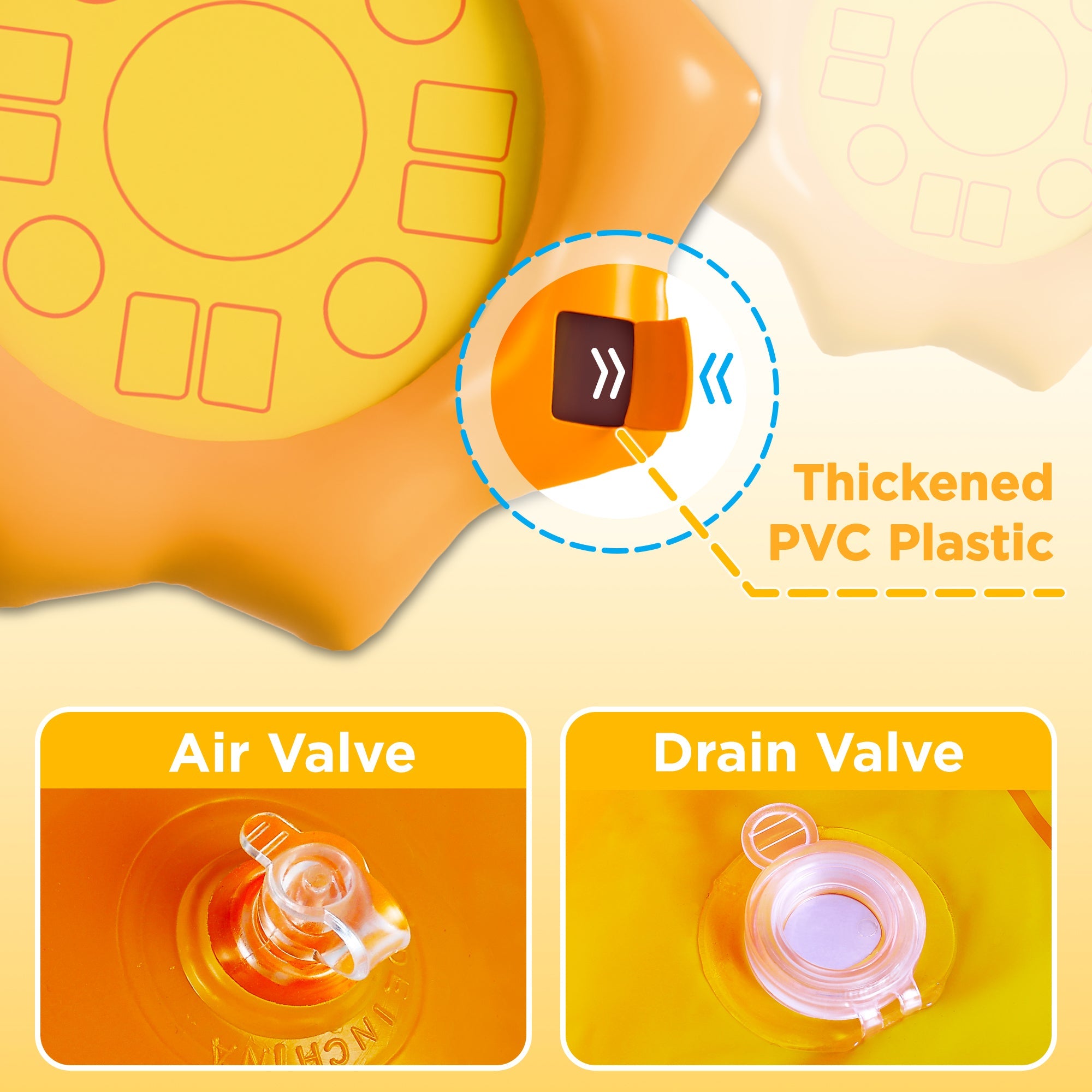 Pool Wave 2-Pack Inflatable Serving Bars Cooler