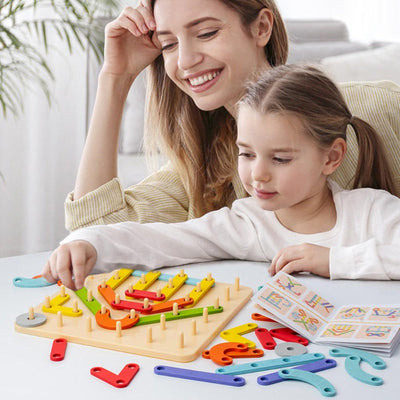 Puzzle à chevilles Montessori