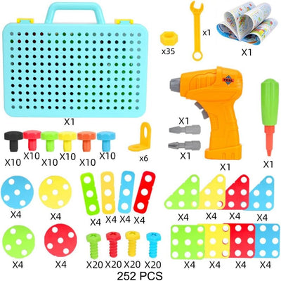 Kit d'outils de mosaïque créative pour perceuse électrique - 37A