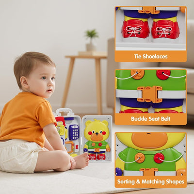 Tabla de actividades Montessori sensoriales múltiples para niños pequeños - 213