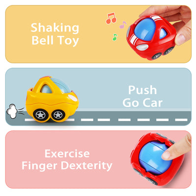 Juego de tren rodante con sonajero Fidtoy para bebés de 6 a 12 meses