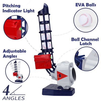 Fidtoy 2 in 1 RC Baseball and Tennis Pitching Set