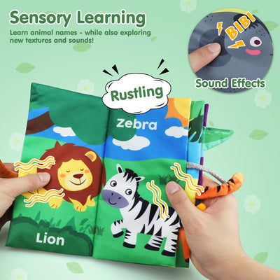 Fidtoy Soft Baby Book Set for Babies 0-6 Months Sensory Toy