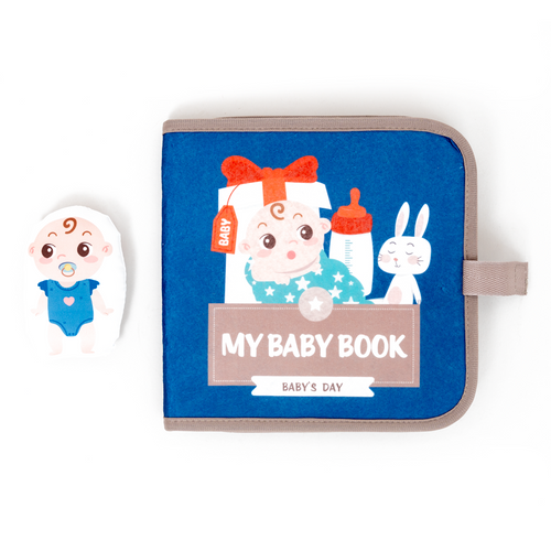 Libro Sensorial de Tela Montessori para Bebés – Juguete Interactivo Suave para el Desarrollo Temprano