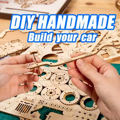 3D Wooden Mechanical Lamborghini Pull Back 114 Piece - 805