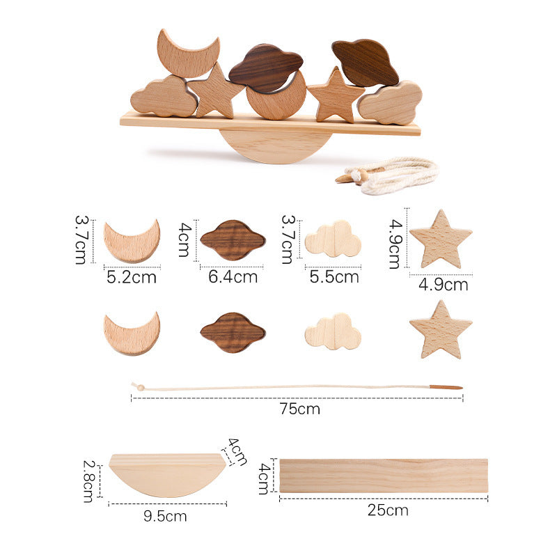 Children's Solid Wood Jenga Early Education Cognitive Toys