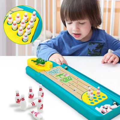 Frog Bowling™ - Fomenta las habilidades motrices - Mini Pista de Bolos de Rana