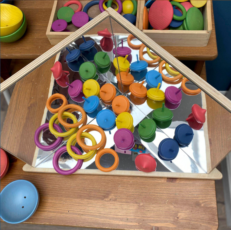 Wooden 4-Way Mirror (Factory 2nd)