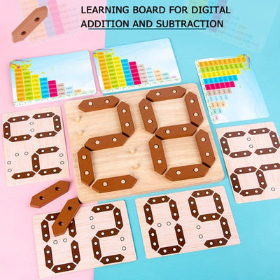 Digital Wooden Board for Addition Subtraction Learning - 032