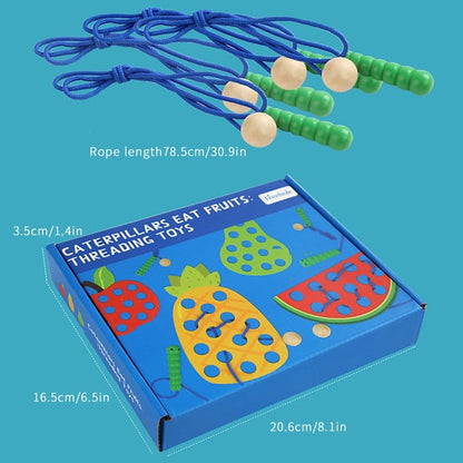4 in 1 Wooden Fruits Threading Kit - 242