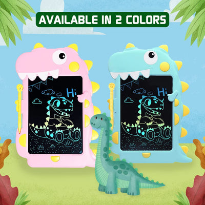 Tablette d'écriture Dinosaure Multicolore pour Enfants 8,5 pouces - Couleur Aléatoire
