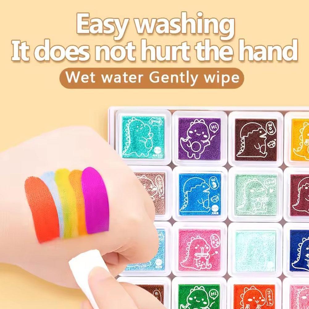 DIY Creative Finger Painting Doodle Art Book Kit - 24 Colors