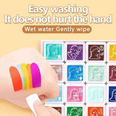 DIY Creative Finger Painting Doodle Art Book Kit - 24 Colors