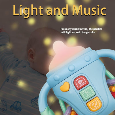 Bouteille de confort mignonne Lumière et musique Jouet sensoriel pour bébé - 802