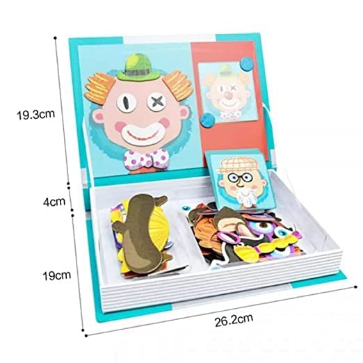 Livre de Puzzles Magnétiques Clown Rigolo