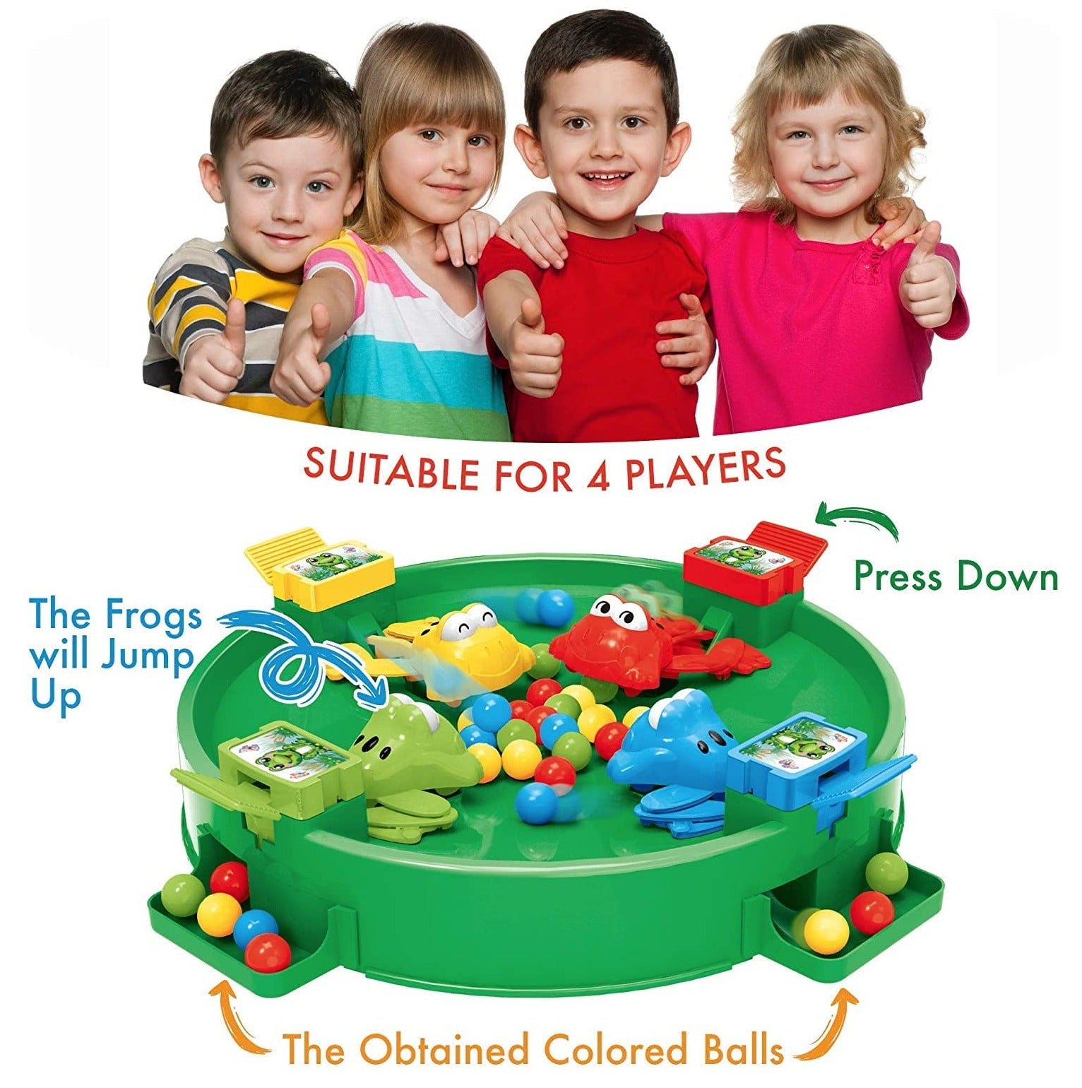 Hungry Frog Catch Beads Active Family Game - 111