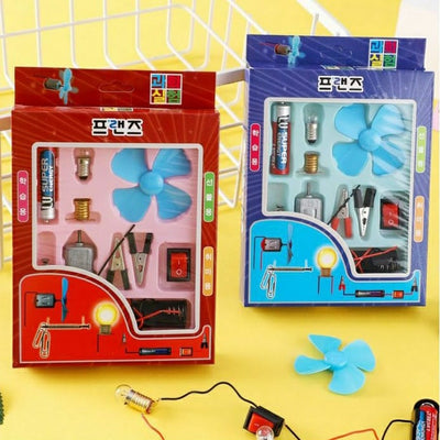 DIY Fan & Light Circuit Game Logical Science Experiment for Kids - 185