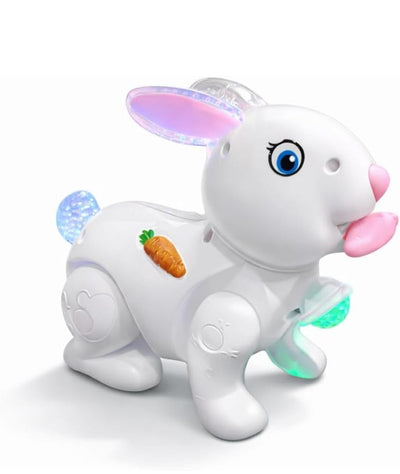 Fidtoy Musical Rabbit Toy with Lights Sounds and Jumping Action