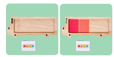 Puzle tridimensional de geometría para educación temprana y cognición del color para bebés