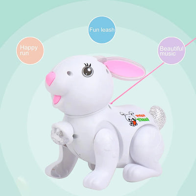 Fidtoy Musical Rabbit Toy with Lights Sounds and Jumping Action