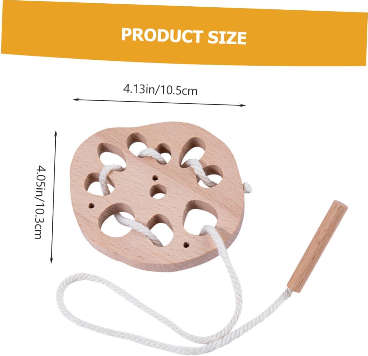 Wooden Lotus Root String Toys for Kids Learning Hand Eye Coordination String String String Game for Kids