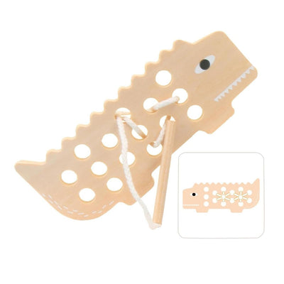 Lyla Wooden Lacing Board Sewing Fine Motor Skills for Preschool Kids Kindergarten
