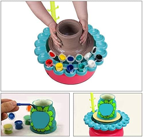 Kit de poterie pour tour avec motif tournesol à faire soi-même - 10A