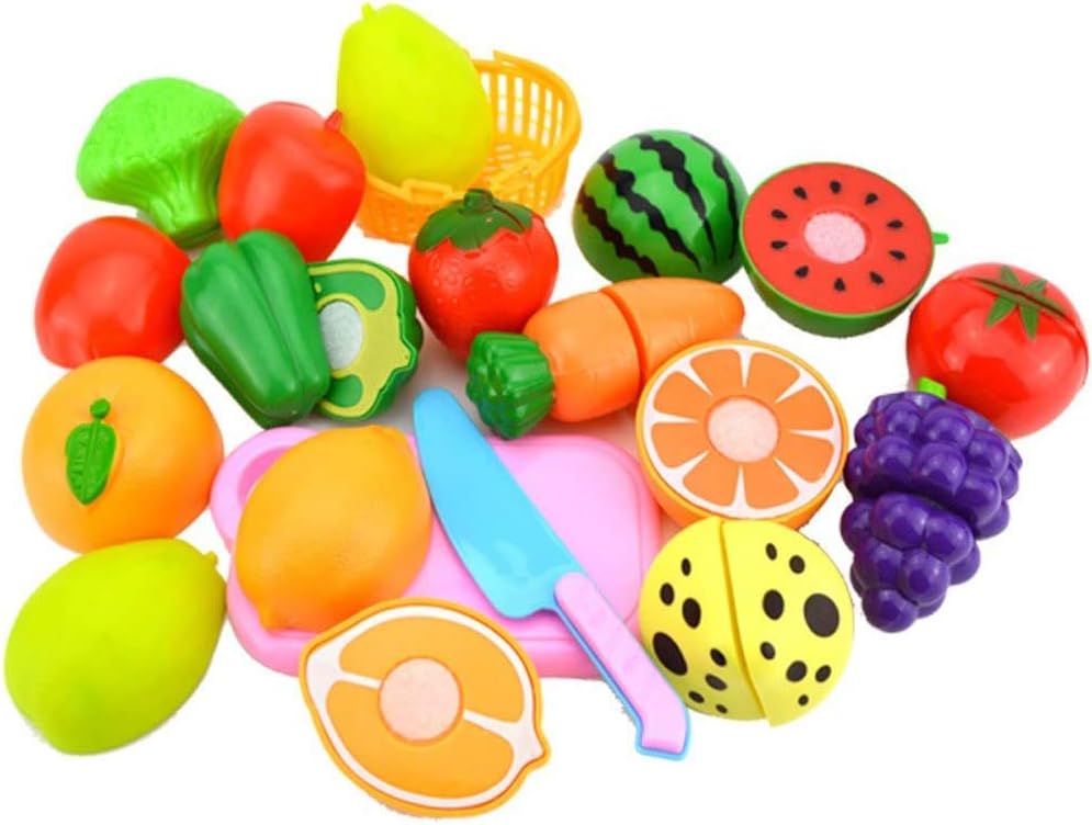 Ensemble de coupe de fruits et légumes en plastique - 12 pièces