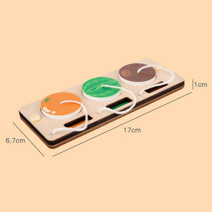 Creations Baby Busy Board Motor Skill Learning Road Trip Toy for Toddlers Age 2+ Gift Fruit