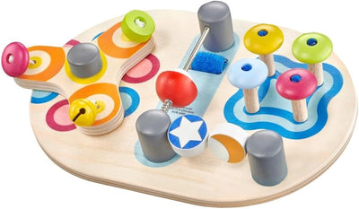 Selecta 62064 Spintivity, Wooden Motor Skills Board, 20 cm, Spinitivity
