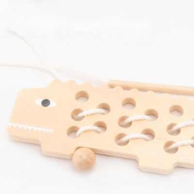 Lyla Wooden Lacing Board Sewing Fine Motor Skills for Preschool Kids Kindergarten