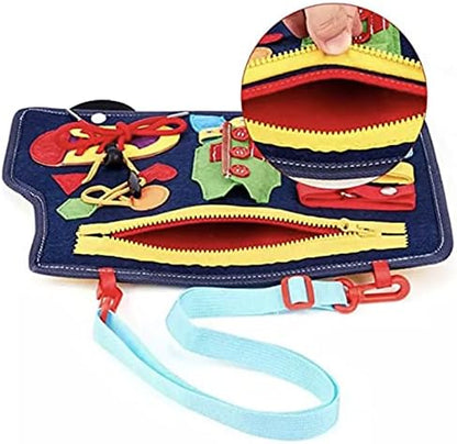 Educational Bag, Button, Zipper, Zipper, Lace, Bowknot, Busy Board, Nursing, Nursing, Montessori (Bass)