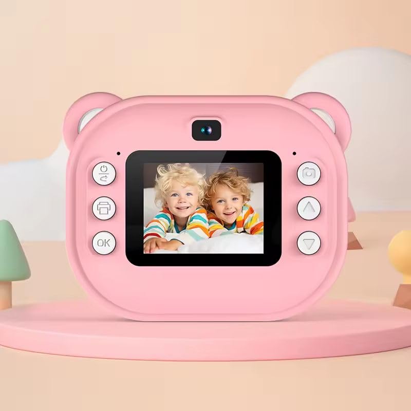 Fidtoy Kids Instant Print Camera 1080P Toddler Camera with 32GB Card