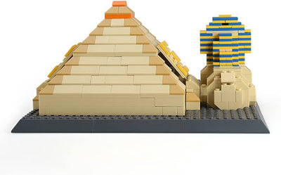 Fidtoy Great Pyramid and Sphinx Architecture Building Blocks Set for Kids | 622Pcs ABS Construction Toy, Egyptian Landmark Model, STEM Building, Spatial Reasoning & Creative Assembly Toy Age 6+