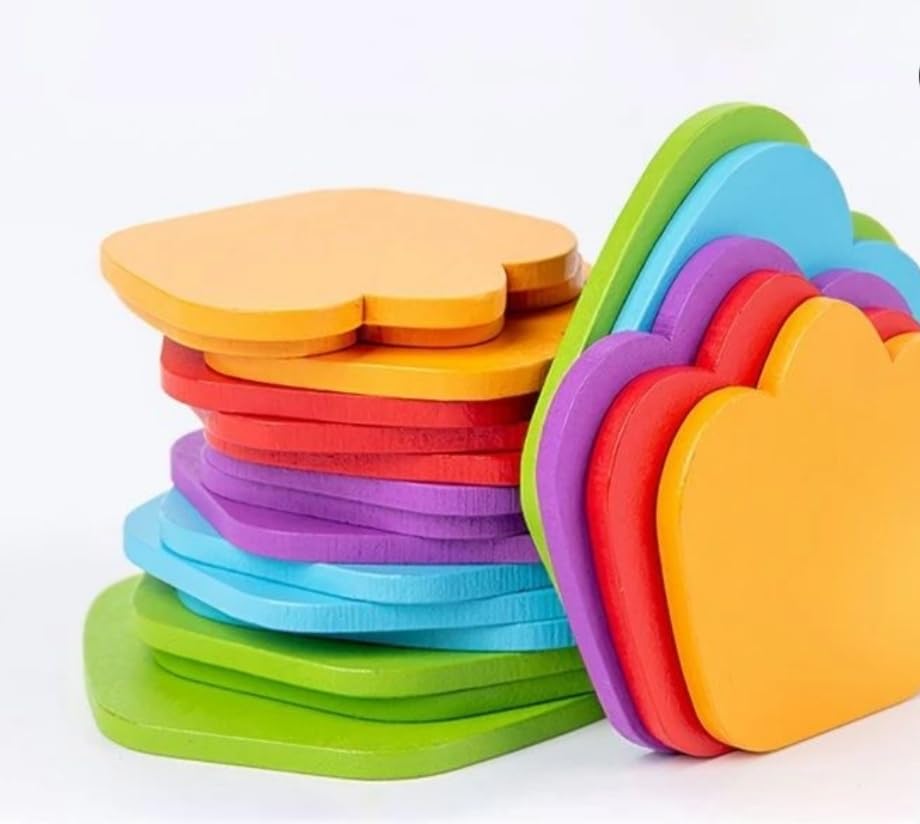 Fidtoy Montessori Rainbow Musical Tree Wooden Marble Run Toy
