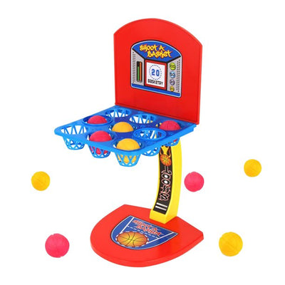 Fidtoy Mini Juego de Baloncesto de Escritorio con Aro y Catapultas