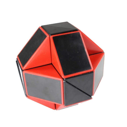 AdiChai ShengShou Rubic Snake Magic Speed Cube - Red and Black - Speed Magic Cubes
