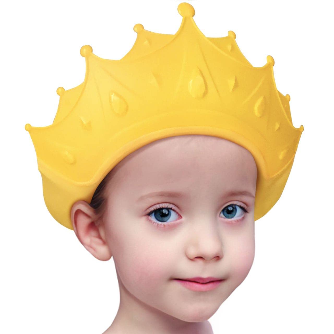 Fidtoy Baby Shower Cap for Toddlers – Adjustable Crown Visor Bath Hat for Eyes & Ears Protection, Bath & Swimming Fun