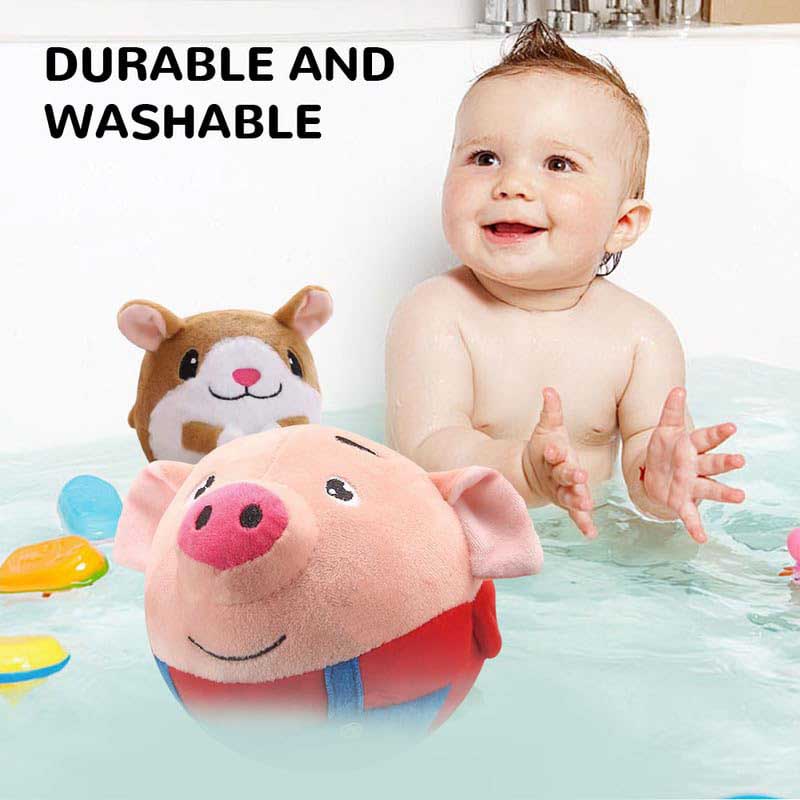 Fidtoy Jouet en peluche interactif pour bébés et animaux de compagnie | Jouet sonore rebondissant pour jouer à la maison