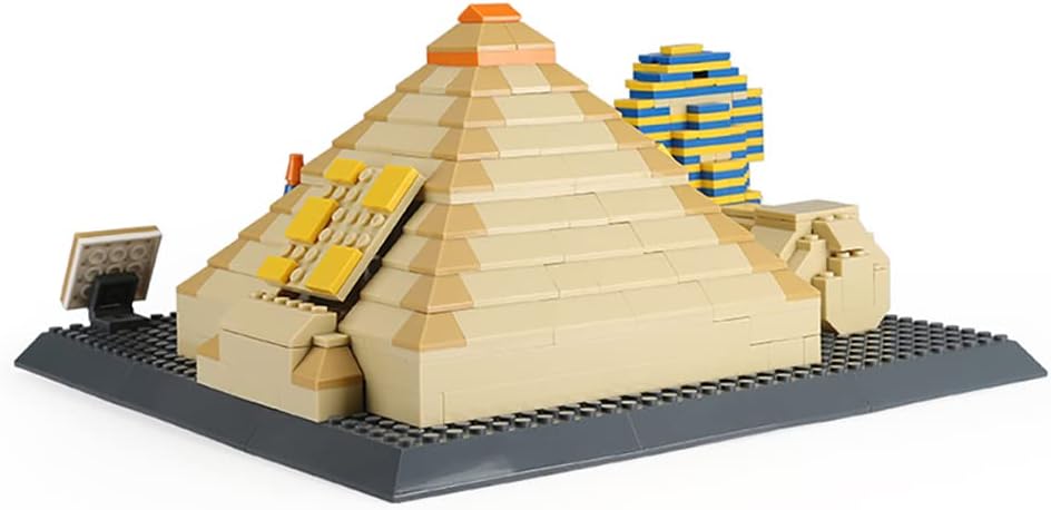 Fidtoy Great Pyramid and Sphinx Architecture Building Blocks Set for Kids | 622Pcs ABS Construction Toy, Egyptian Landmark Model, STEM Building, Spatial Reasoning & Creative Assembly Toy Age 6+