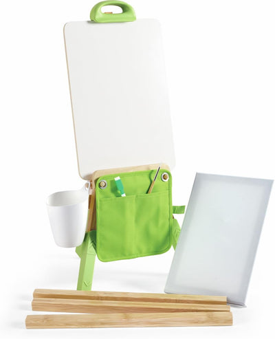Chevalet Fidtoy en bambou pour enfants, set de dessin portable