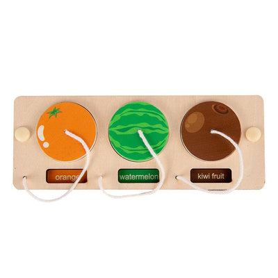 Fidtoy Wooden Busy Board Toy Montessori Activity Board for Toddlers Animal Vehicle Learning Toy Fine Motor Skills Sensory Travel Quiet Toy Gift