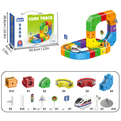 DIY Cube Track – Creatief & Actief – Creatieve DIY Treinbaan