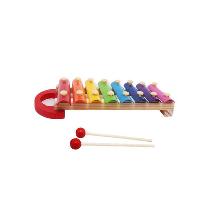 8 Tone Colorful Wooden Hand Knock Xylophone