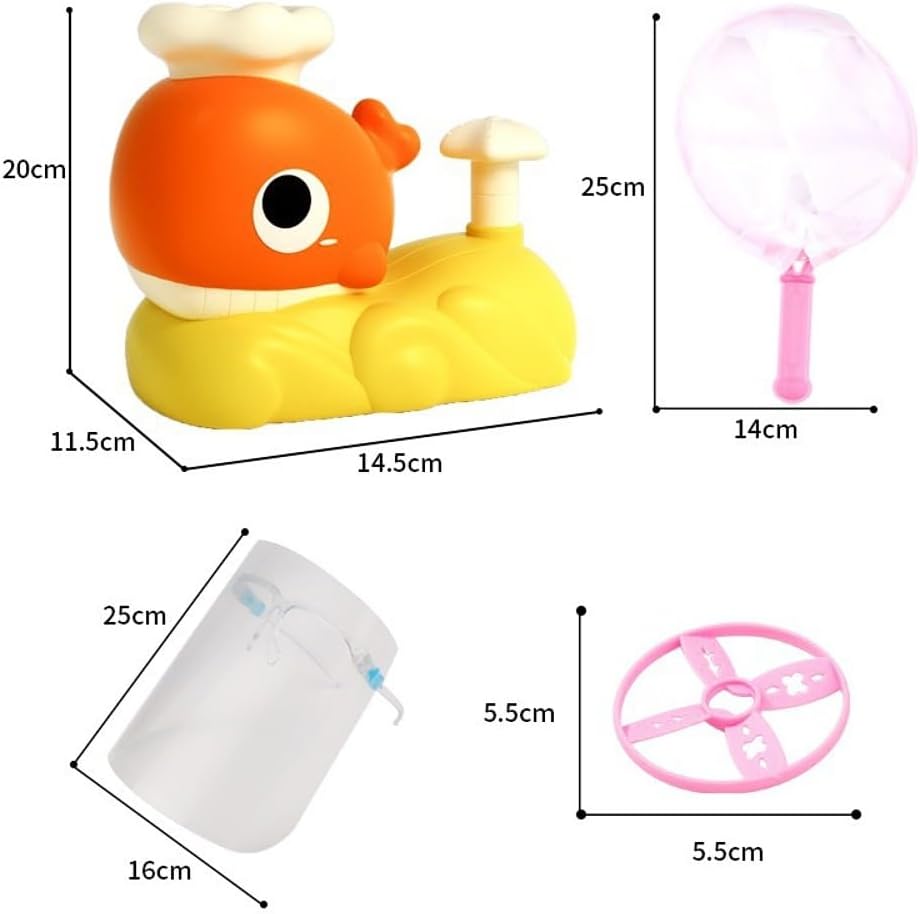 Fidtoy Whale Flying Disc Launcher Toy with Catch Nets