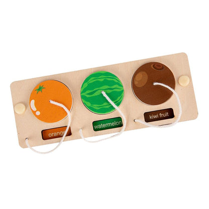 Creations Baby Busy Board Motor Skill Learning Road Trip Toy for Toddlers Age 2+ Gift Fruit