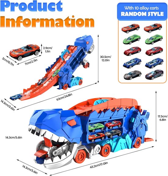 Dino Car™ - Puissance Dino - Voiture Jouet Dino