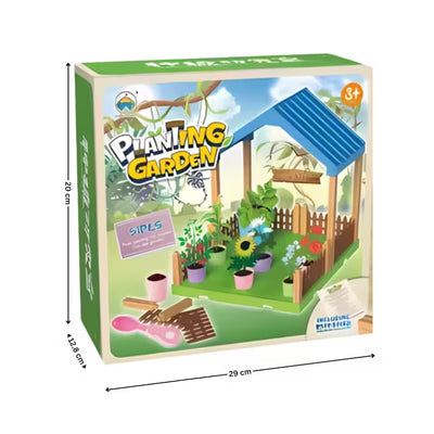 Fidtoy Planting Growing Garden Set 18 Pieces Kids Gardening Pretend Play Toy Outdoor Nature Learning Set Ages 3+