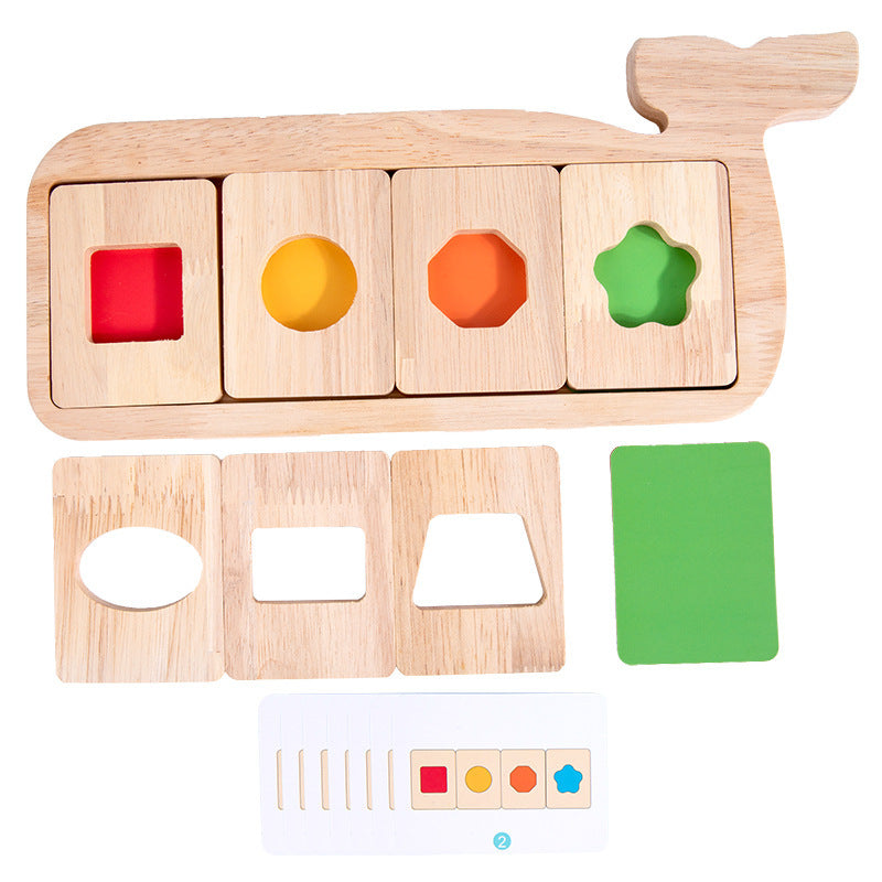 Early Education Geometry Three-dimensional Puzzle Baby Color Cognition