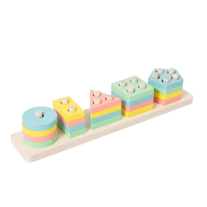 Wooden Stacking & Sorting Blocks
